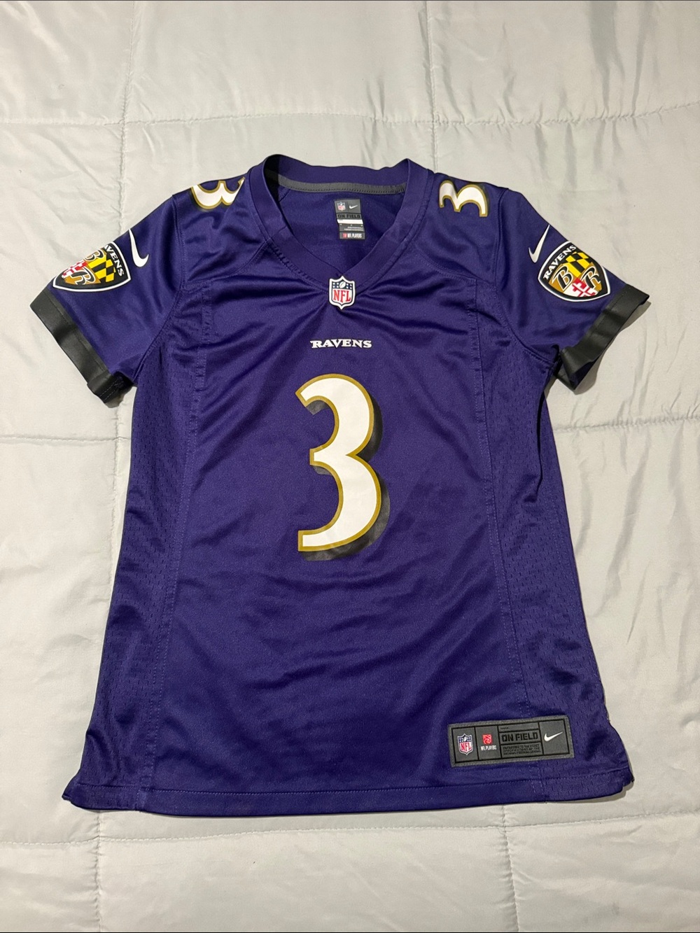 Nike Baltimore Ravens Women’s Purple #3 Jersey Odell Beckham Jr.